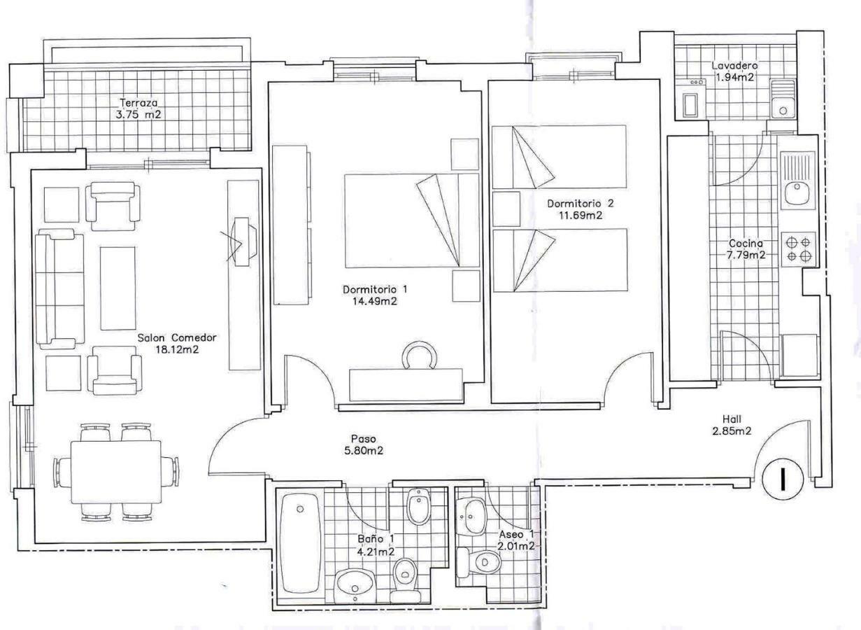 Apartamento 2 Dormitorios En La Mejor Zona De Roquetas Roquetas de Mar Ngoại thất bức ảnh